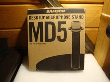 Samson MD5 Desktop Mic Stand w/ Weighted Base for Recording, Studio, Podcast