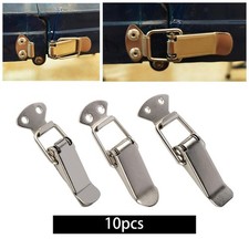 10pcs Spring Toggle Latch Metal Hardware Silver Clasp Buckle Latch for Box
