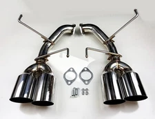 Quad Tip Polished Stainless Axle Back Muffler Exhaust for Subaru WRX 2022-2026