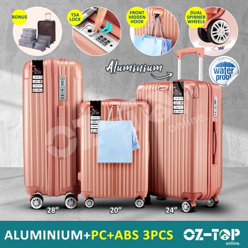 Luggage Trolley Travel Suitcase Hard Cabin Case Lightweight Storage