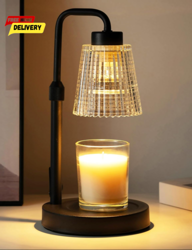 Candle Warmer Lamp with Timer, Adjustable Height Warmer, Dimmable, Home Decor