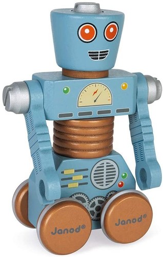 Janod Brico'Kids Robot in legno giocattolo da costruzione età 3 e superiori, J06473 - Foto 11 di 14