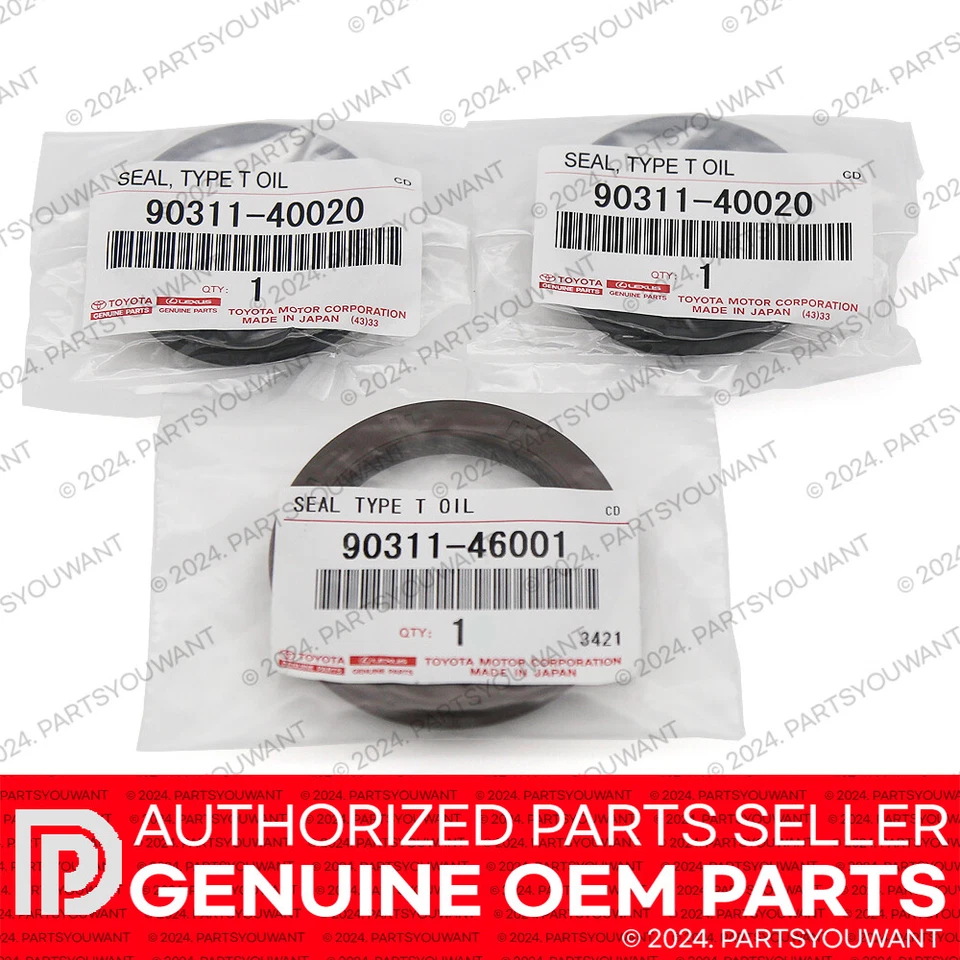 GENUINE Toyota Supra IS300 GS300 SC300 2JZ 3.0L Crank + Camshaft Oil Seal [SET] - Изображение 2 из 4