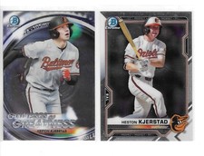Heston Kjerstad - 2020/2021 Bowman Chrome Prospect & Glimpse - RC - Orioles