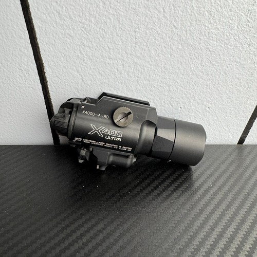 Used SureFire X400UH-A-RD Ultra LED Light 1000 Lumens with Red Laser - Black