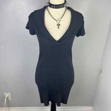 Grey coquette sweater dress