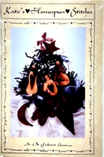 Stitchery Pattern Katie's Homespun Stitches Ornament OLD FASHIONED XMAS