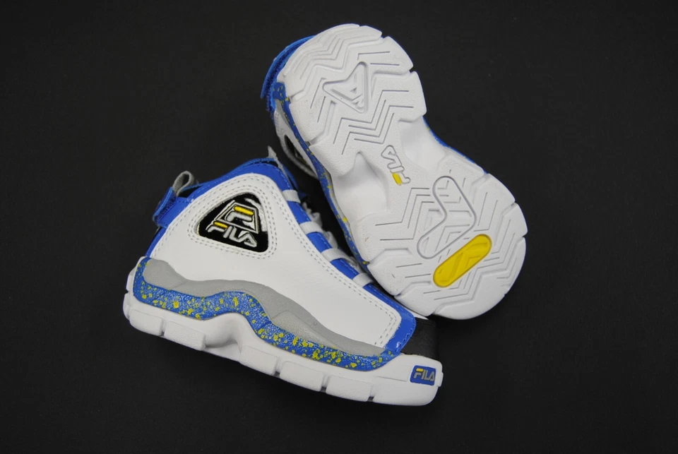 [7BM01757-138] NEW FILA TODDLER SNEAKER GRANT HILL 2 WHT NEBULAS BLUE LEMON FB2 - Image 2 of 4