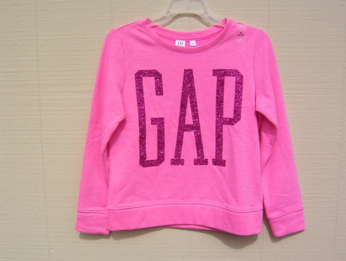 gap glitter logo sweatshirt