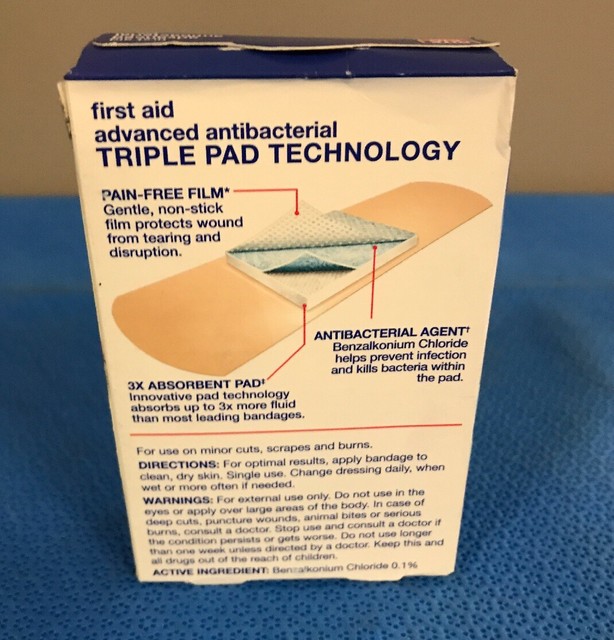 Rite Aid Advanced Antibacterial Fabric Adhesive Bandages, Assorted