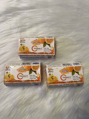 3 Bars x 125g Soap Vitamin C  Asantee Face And body Brightening Soap Anti Acne