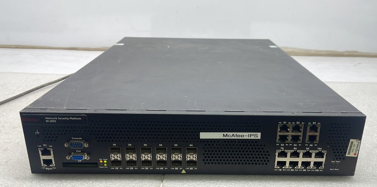 N McAfee M-2850 Network Security Platform M-2850/M-2950/N-550