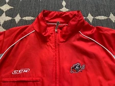 Vintage Men’s Portland Pirates CCM Hockey Full Zip Jacket Red Size XL