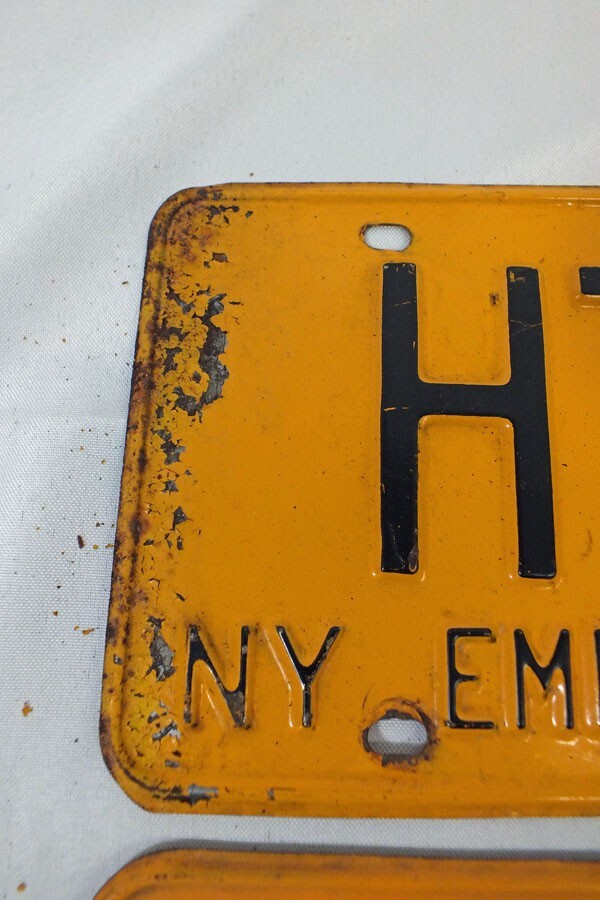 Vintage 1962 1958 New York Empire State License Plate PAIR HT 34 eBay