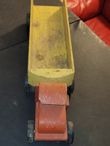 Semirimorchio e semirimorchio in legno 26,5" L vintage - Foto 3 di 20