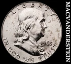 1963-D Silver Franklin Half Dollar - Splotchy  Choice Gem Brilliant Unc  #G8246