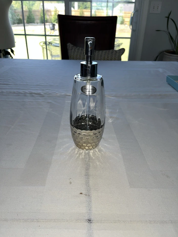 Bella Lux Bathroom Accessories Set of Two Soap Dispenser And Glass Plus Planter - Image 4 of 4