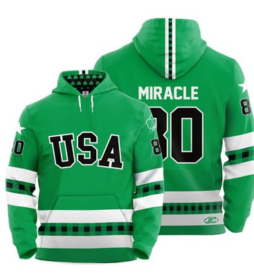USA Hockey Miracle on Ice Licensed Performance Hoodie L.E. Adult