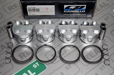 CP Forged Pistons WITH RINGS Civic D16Z6 10.5:1 75.5mm SC7128 - Image 1 of 4