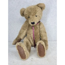 The Boyds Collection LTD Archive Series Teddy Bear 1990s Brown Plush Ribbon