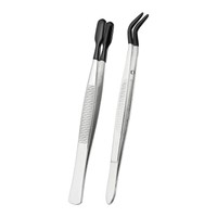 Handwerks-Pinzetten Mit Gummispitzen, 2 StüCk Pvc-Beschichtete Pinzetten-Set #8
