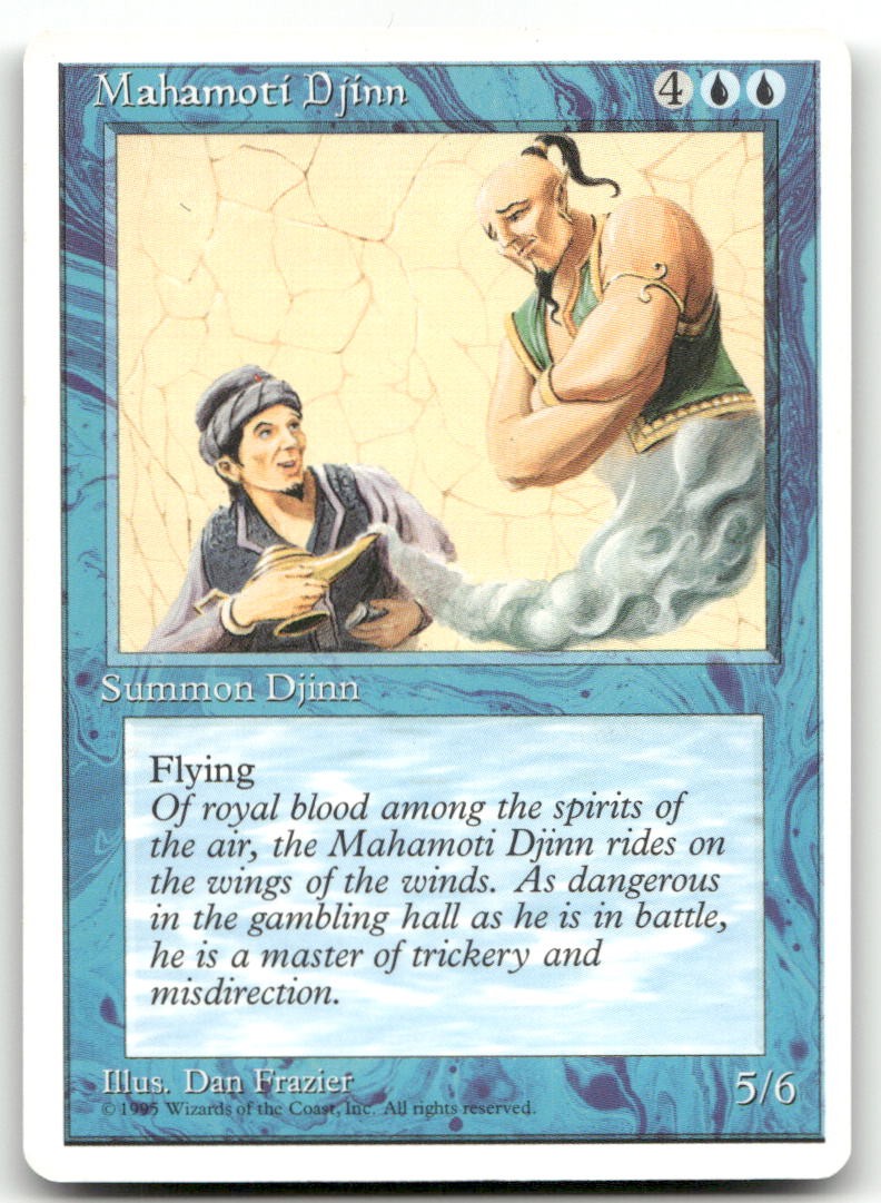 Mahamoti Djinn (NM) Fourth Edition 4ED Magic MTG
