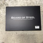 Board of Steel Reversible Stainless Steel Bamboo Cutting Board Silver Brown — photo 1