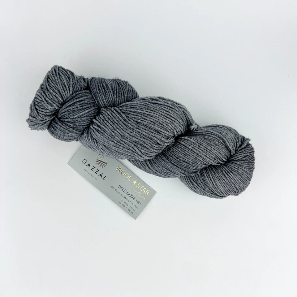 Gazzal – Wool Star, Superwash Merino Fine Wolle, 350m/100g, [110EUR/1kg] - Bild 3 von 4