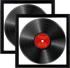 , 2 Pack,12.5x12.5 Inch,LP Vinyl Record Album Frame Display 12" LP Vinyl Reco...