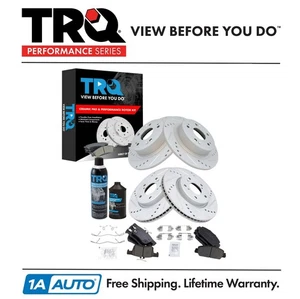 TRQ Performance Front and Rear Brake Pad & Rotor Kit Fits 18 Honda Accord (For: More than one vehicle)