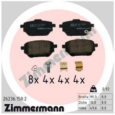 Satz Bremsbeläge Bremsklötze hinten für Toyota C-HR X2 Corolla E21 id79400