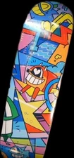 1xRun Pez 20 Years Smiling With Friends Skate Deck  with COA