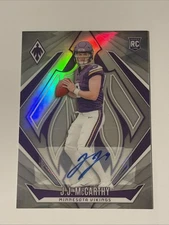 2024 Panini Phoenix J.J. McCarthy Silver RC Auto /199 Minnesota Vikings