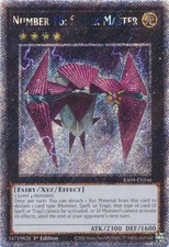 Yugioh! Number 16: Shock Master - RA04-EN166 - Platinum Secret Rare - 1st Editio