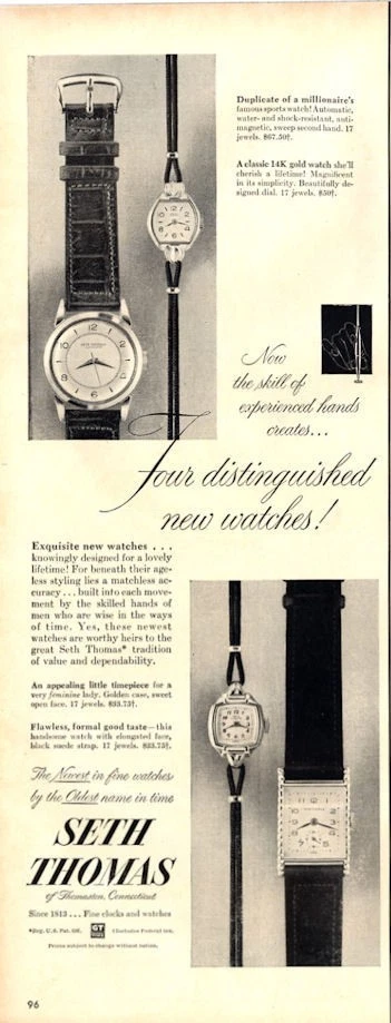 Seth thomas wrist best sale watch