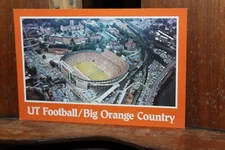 Vintage UT Football Big Orange Country Neyland Stadium Tennessee Vols Postcard
