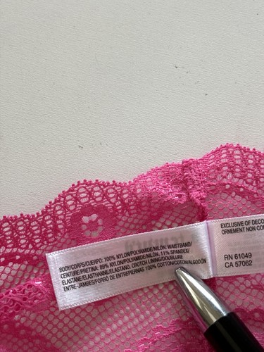 NWT! Lot of 3 b.tempt'd Sz L Lace Kiss Thong Panties Underwear 970182 Blue Pink - Picture 6 of 7