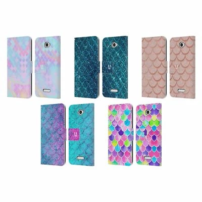 HEAD CASE DESIGNS MERMAID SCALES LEATHER BOOK CASE & WALLPAPER FOR SONY PHONES 2 - Image 1 of 4