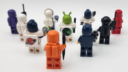 LEGO Space Minifigures (x10) Bundle 10497 Red White Orange BAM New Unassembled - Picture 3 of 9