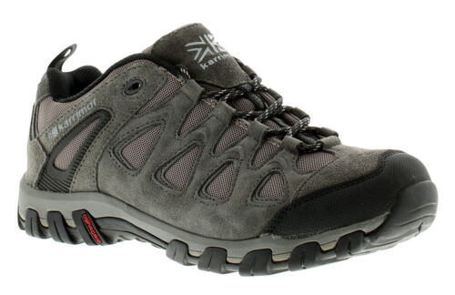 Karrimor Mens Walking Shoes Trainers Supa 5 Leather Lace Up grey UK Size - Picture 1 of 6