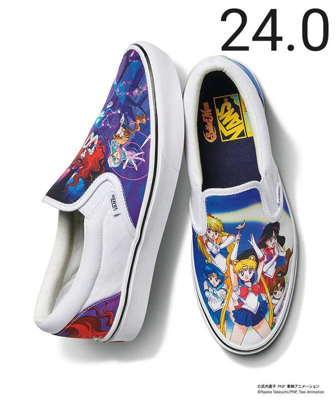 VANS Collaboration Sailor Moon #6 COMFYCUSH SLIP - ON Sneakers 24cm/7(US WOMAN)