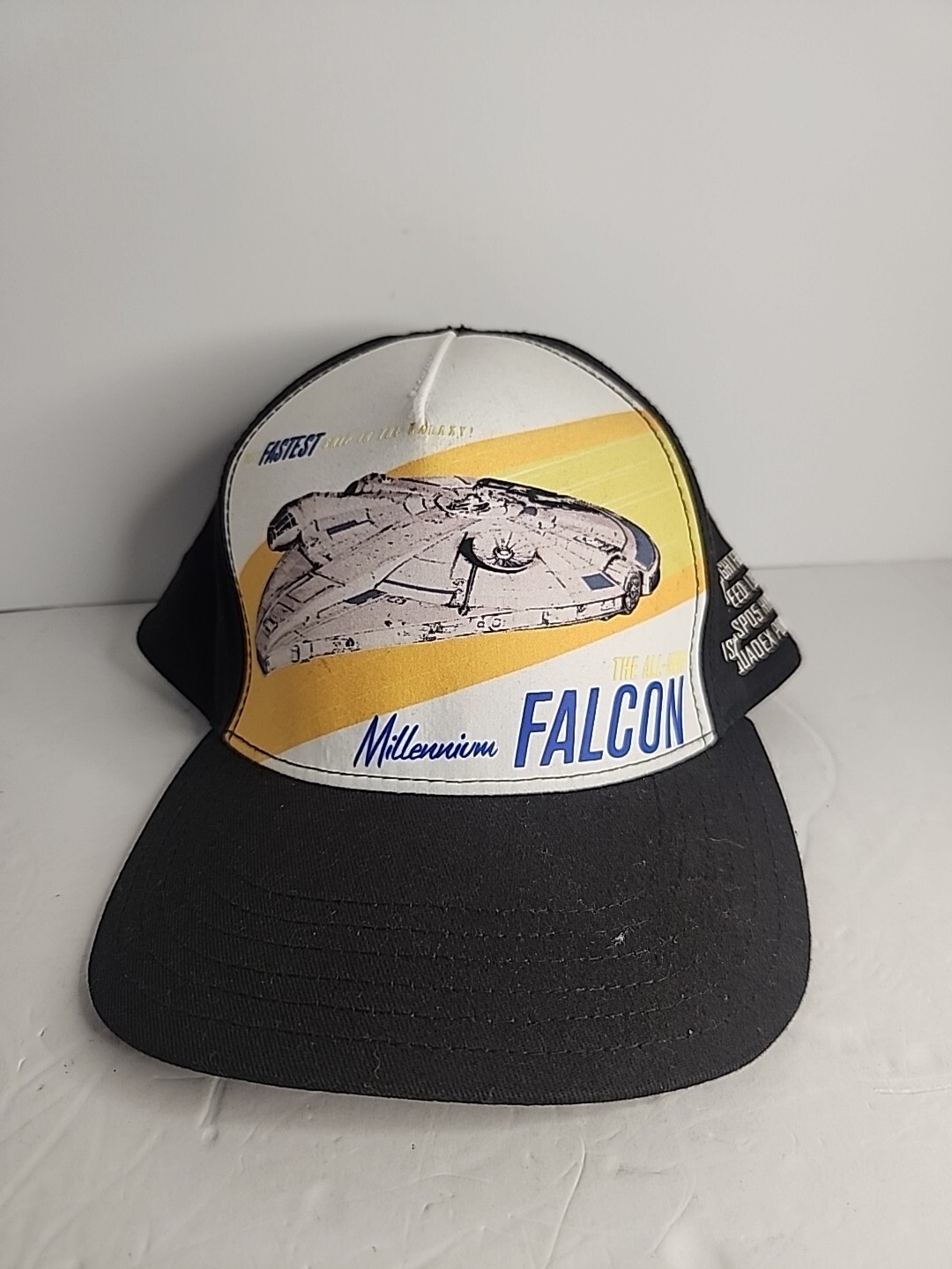 Star Wars Millenium Falcon Baseball Cap Black/Whi… - image 1