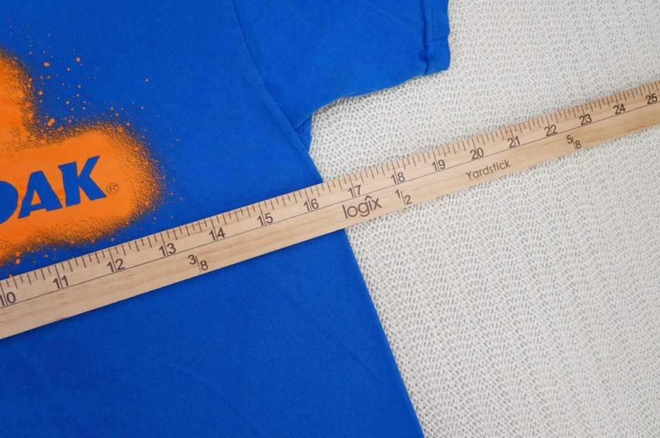 Mossy Oak Shirt Youth Boys Medium 10/12 Blue Orange Logo Paint Drip Outdoor - Image 4 of 4