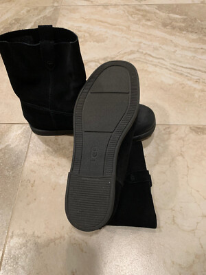 UGG Josefene Short Suede Boots Black 1130527 Women's Size 10
