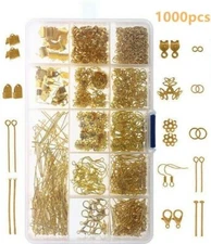 1000x Jewelry Making Kit Findings Earring Necklace Repair Tools Supplies Set DIY