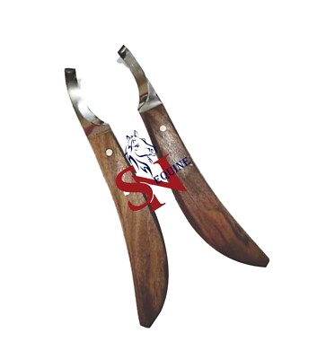 Farrier Hoof Knives Set of Left and Right Handed Razor Edge Sharped Stainless St
