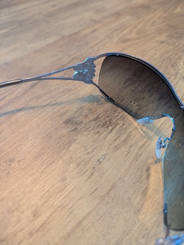 Authenticated Salvatore Ferragamo Sunglasses 1178-B 68911 Silver Gray Gradient - Picture 8 of 9