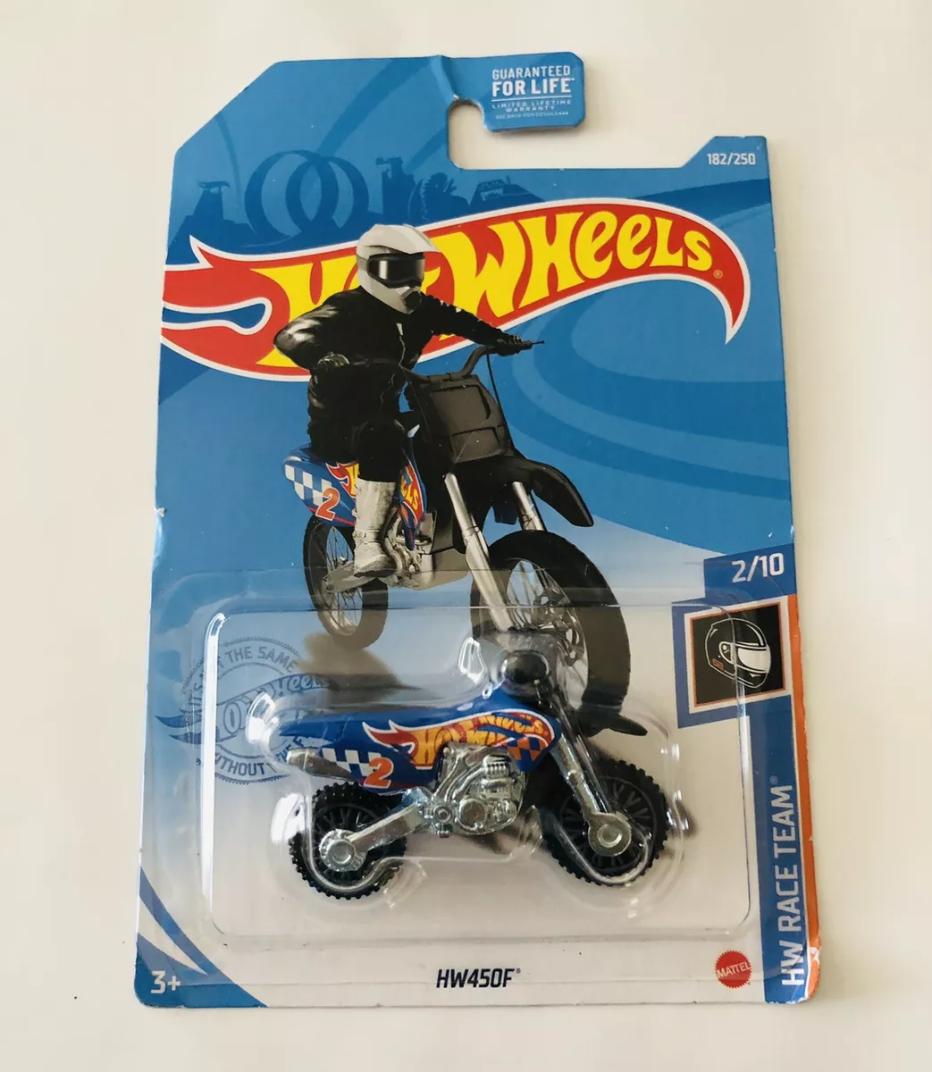 Hot Wheels HW450F Dirt Bike Blue 182 182 250 HW Race Team