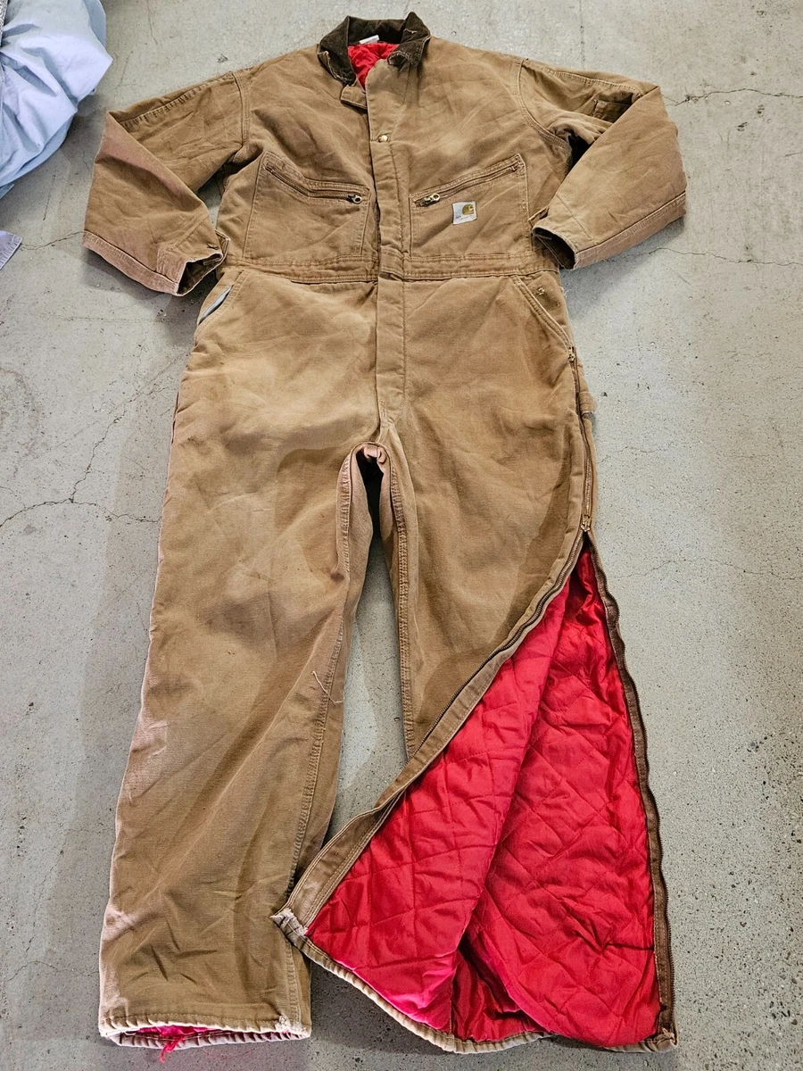 Carhartt quilt lined shop duck coveralls
