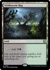 VIRIDESCENT BOG X 4 N/M MODERN HORIZONS 3 COMMANDER MAGIC THE GATHERING